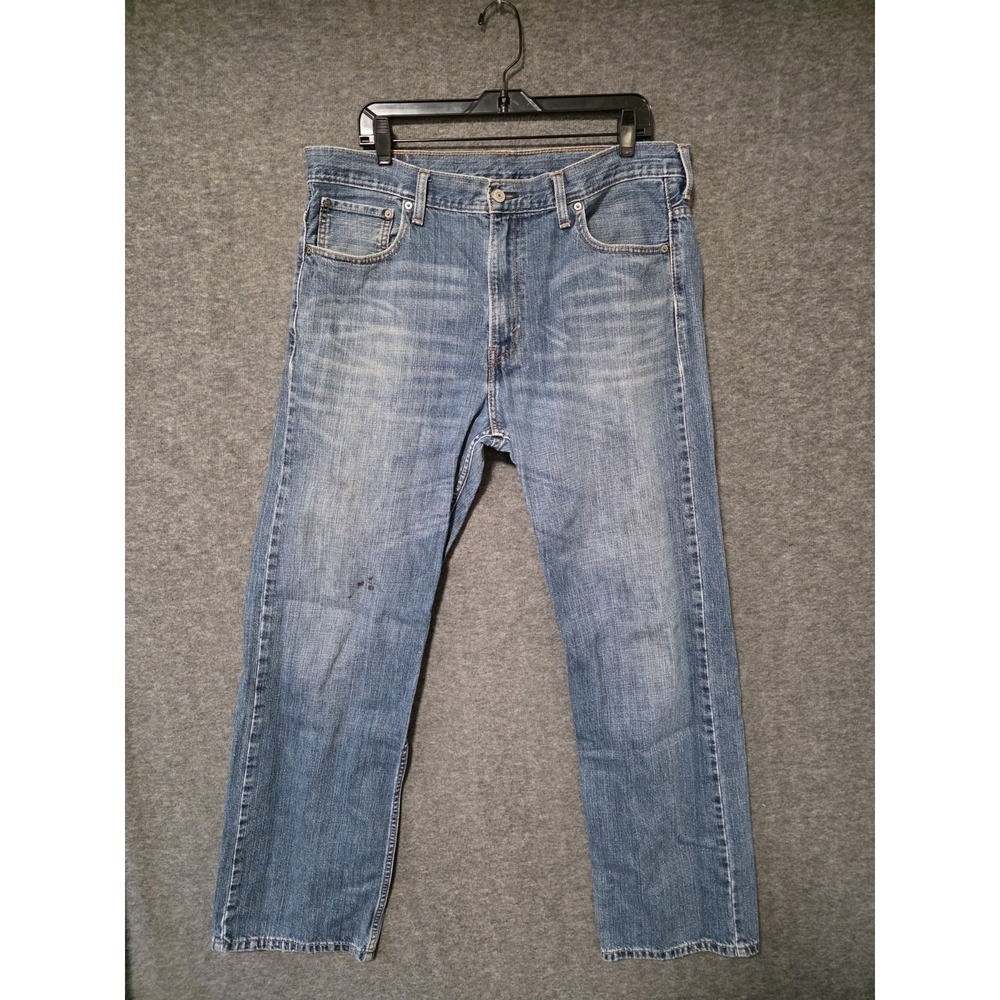Levis Jeans Mens 36x34 Blue 569 Loose Straight Fit Baggy Denim Pants Western Y2K